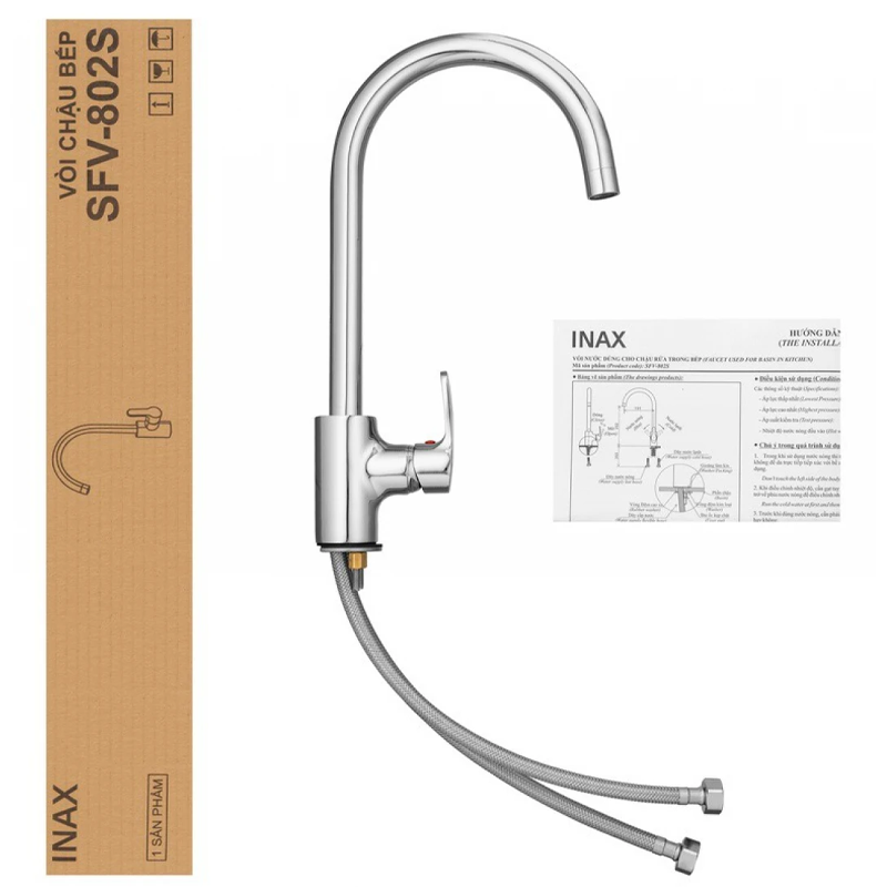Vòi Rửa Chén Inax SFV-802S - Ảnh 2