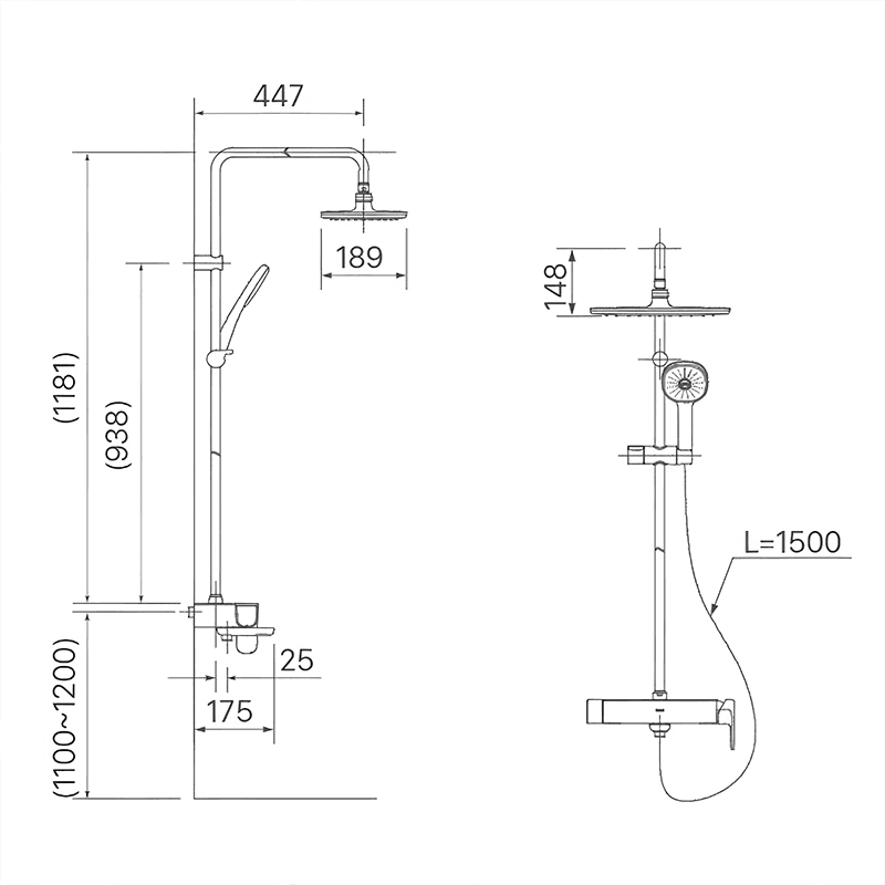 Vòi Sen Cây Tắm Inax BFV-635S - Ảnh 2