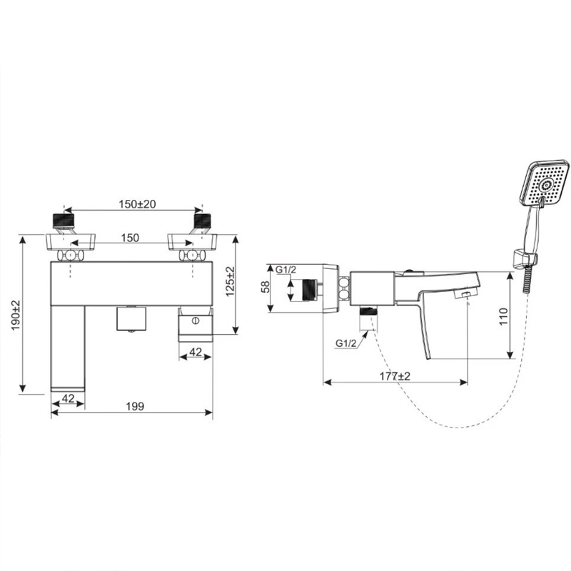 Vòi Hoa Sen Inax BFV-403S - Ảnh 2