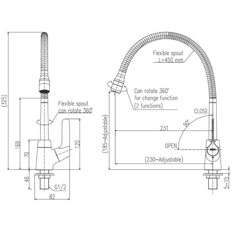 Vòi Rửa Bát Inax SFV-18 - Ảnh 2
