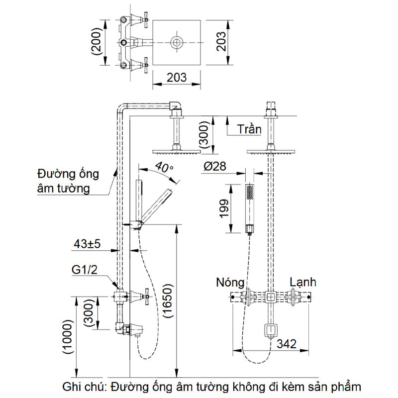 Vòi Sen Tắm Âm Tường Inax BFV-81SEHC - Ảnh 2