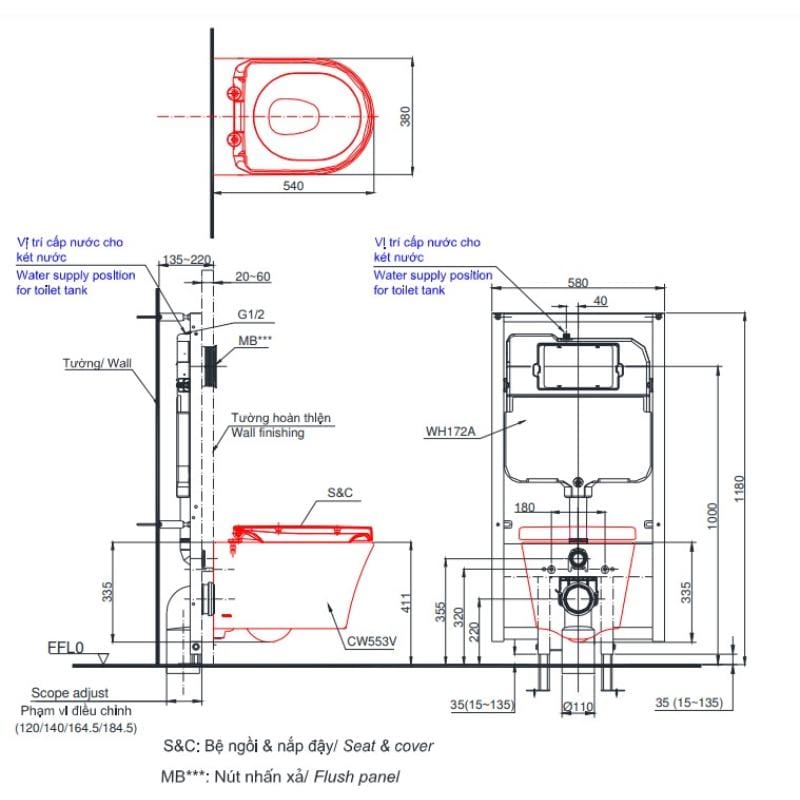 bản vẽ CW553 TCF33320GAA