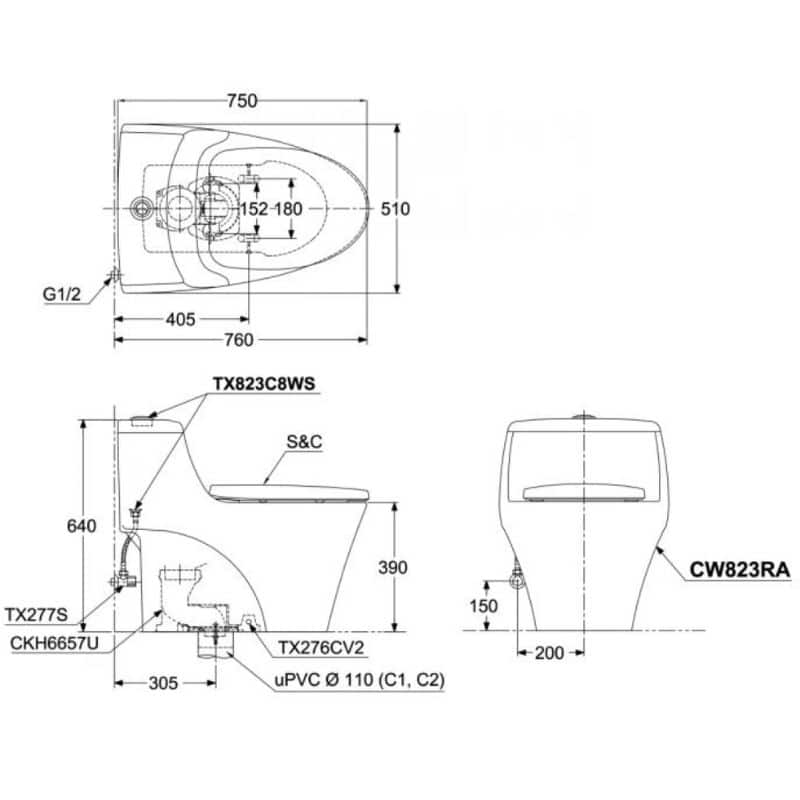 bản vẽ CW823RAT8