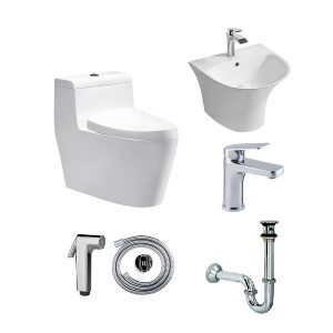 Combo Thiết Bị Vệ Sinh Cao Cấp HUGE 01