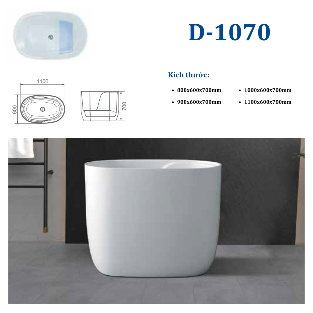 Bồn Tắm HUGE D-1070 - Ảnh 4