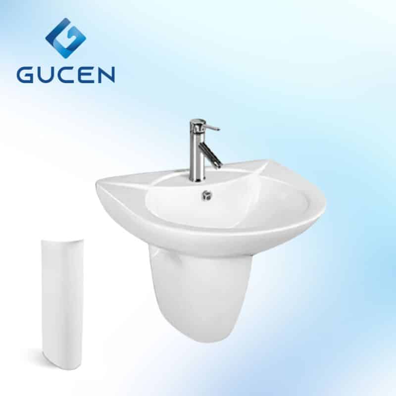 Chậu Lavabo Chân Dài GUCEN G-LVD01 Giá Rẻ - Ảnh 2