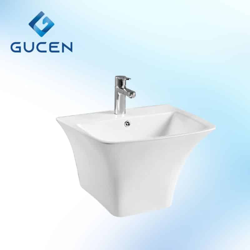 Chậu Lavabo Liền Chân GUCEN G-LVG62 Giá Rẻ - Ảnh 2