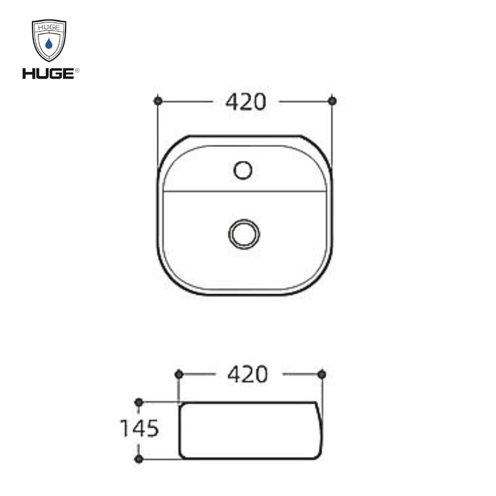 Lavabo Đặt Bàn Huge H-LK2420 - Ảnh 2
