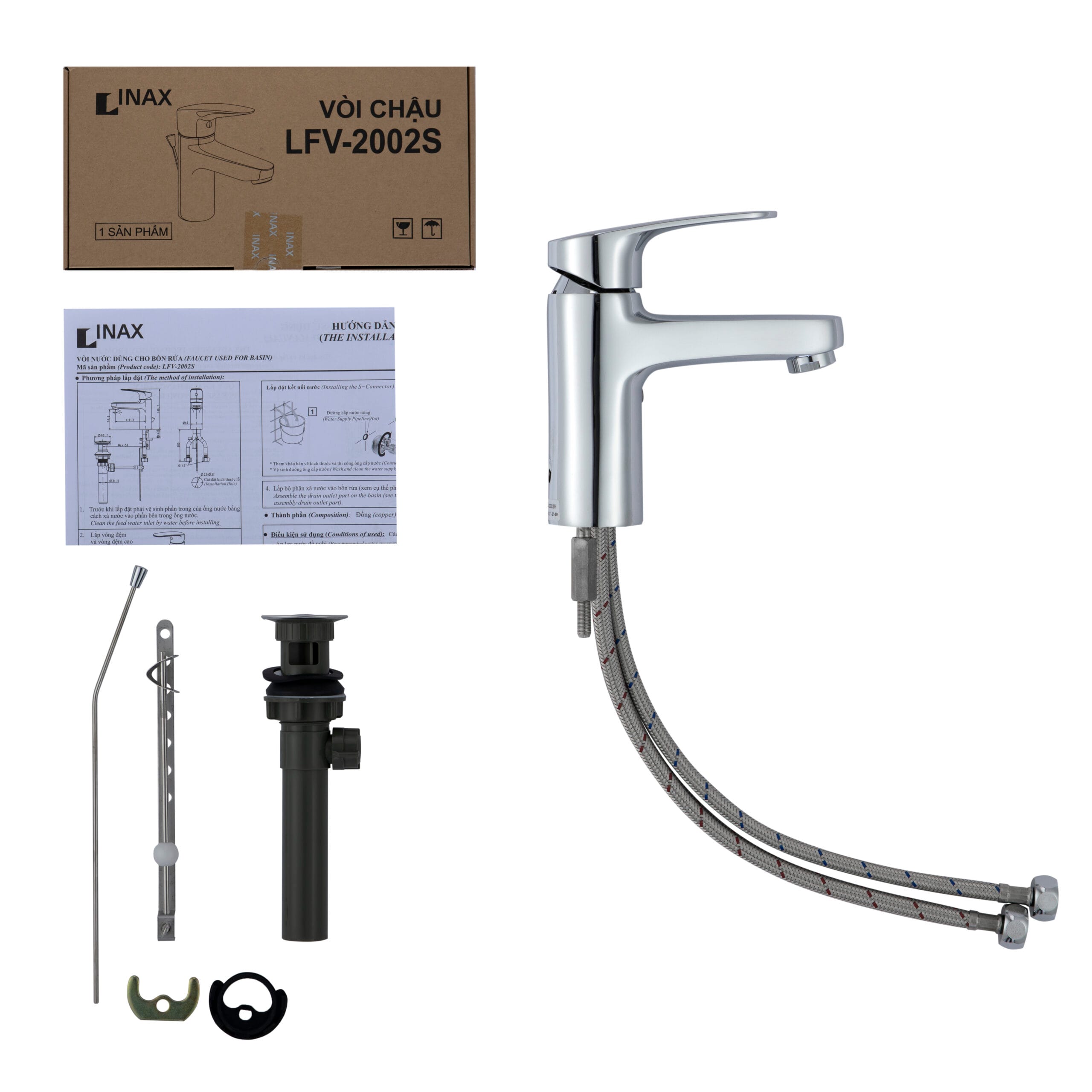Vòi Chậu Lavabo Inax LFV-2002S - Ảnh 2