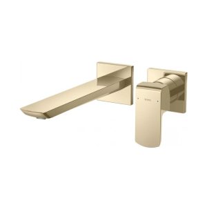 Vòi Lavabo TOTO TLG02311BB#BFG Nóng Lạnh Gắn Tường Màu Vàng