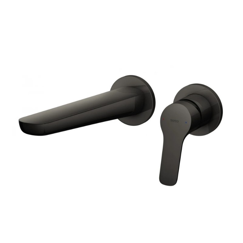 Vòi Lavabo TOTO TLG03308BB#MBL Nóng Lạnh Gắn Tường Màu Đen Mờ