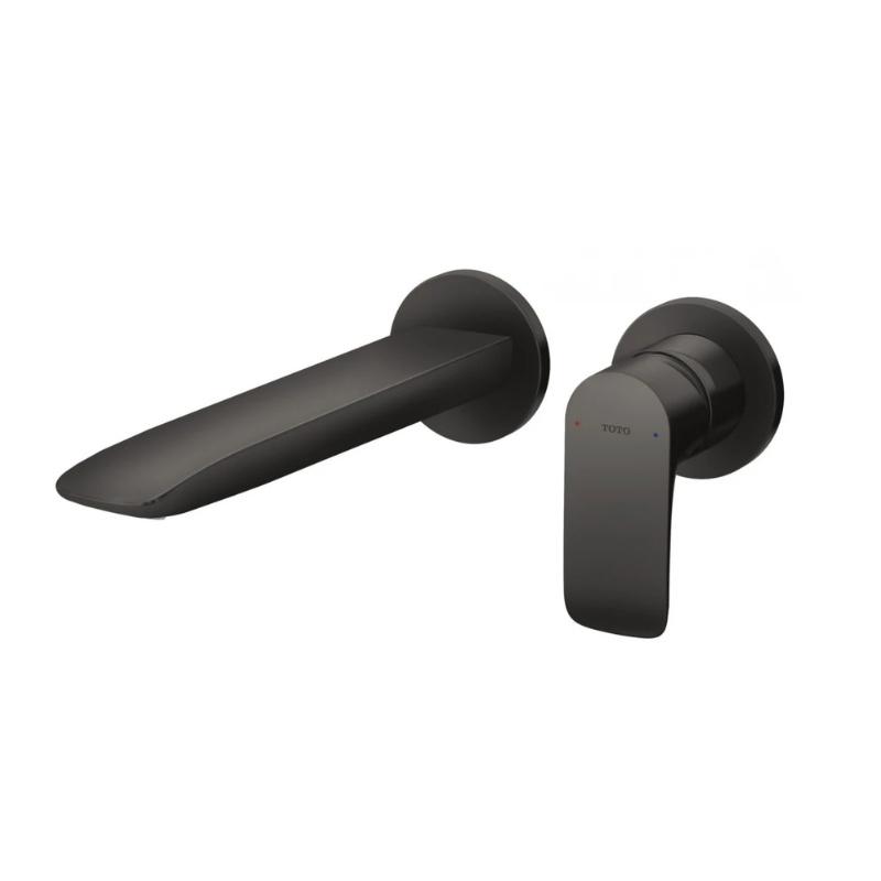 Vòi Lavabo TOTO TLG04310BB#MBL Nóng Lạnh Gắn Tường Màu Đen Mờ