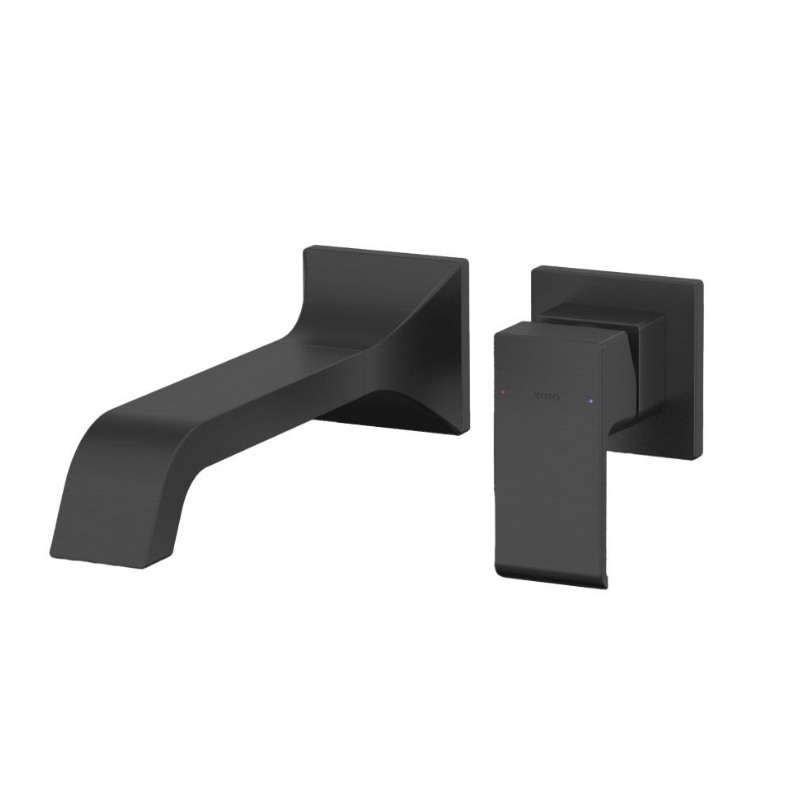 Vòi Lavabo TOTO TLG08308BA#MBL Nóng Lạnh Gắn Tường Màu Đen Mờ