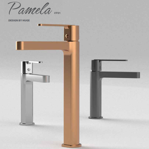 Vòi Lavabo nóng lạnh Huge Pamela H-2600AB - Ảnh 3