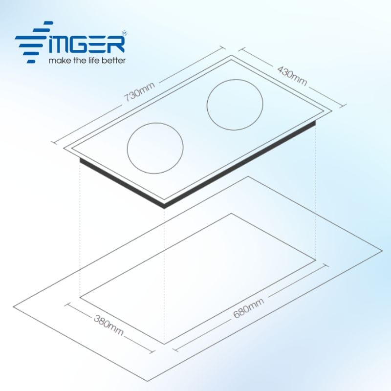 Bếp Từ Đôi Vinger VG-269AIC - Ảnh 3
