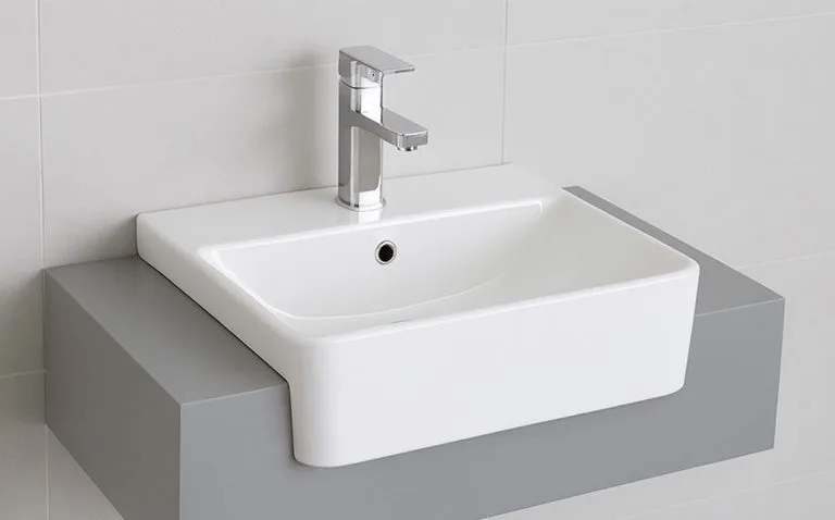 Chậu rửa lavabo bán âm bàn