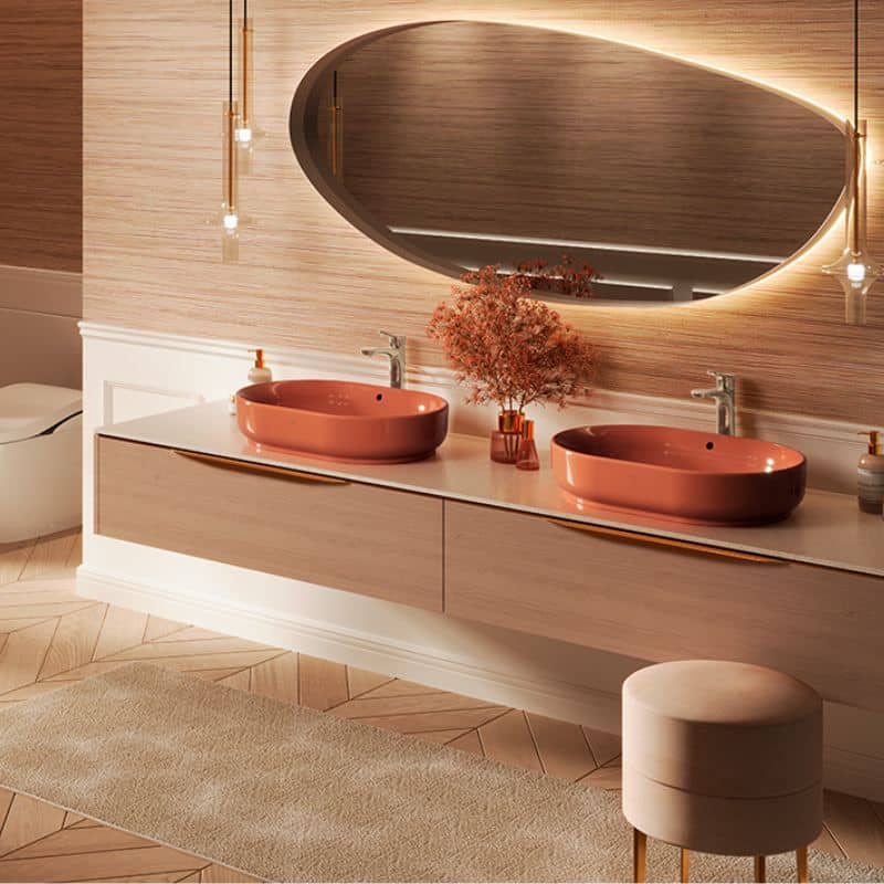 Chậu Rửa Lavabo TOTO LW896JW/F#SCR Đỏ - Ảnh 3