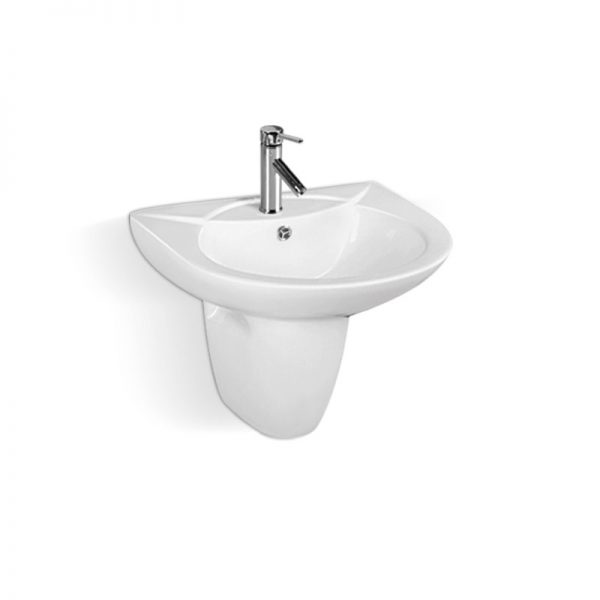 Chậu Lavabo Chân Lửng GUCEN G-LVL01 Giá Rẻ