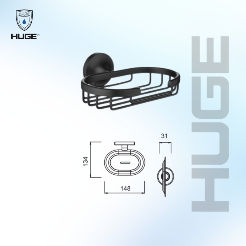 Lô xà bông H-B1239B thuộc Bộ phụ kiện Pamela Black