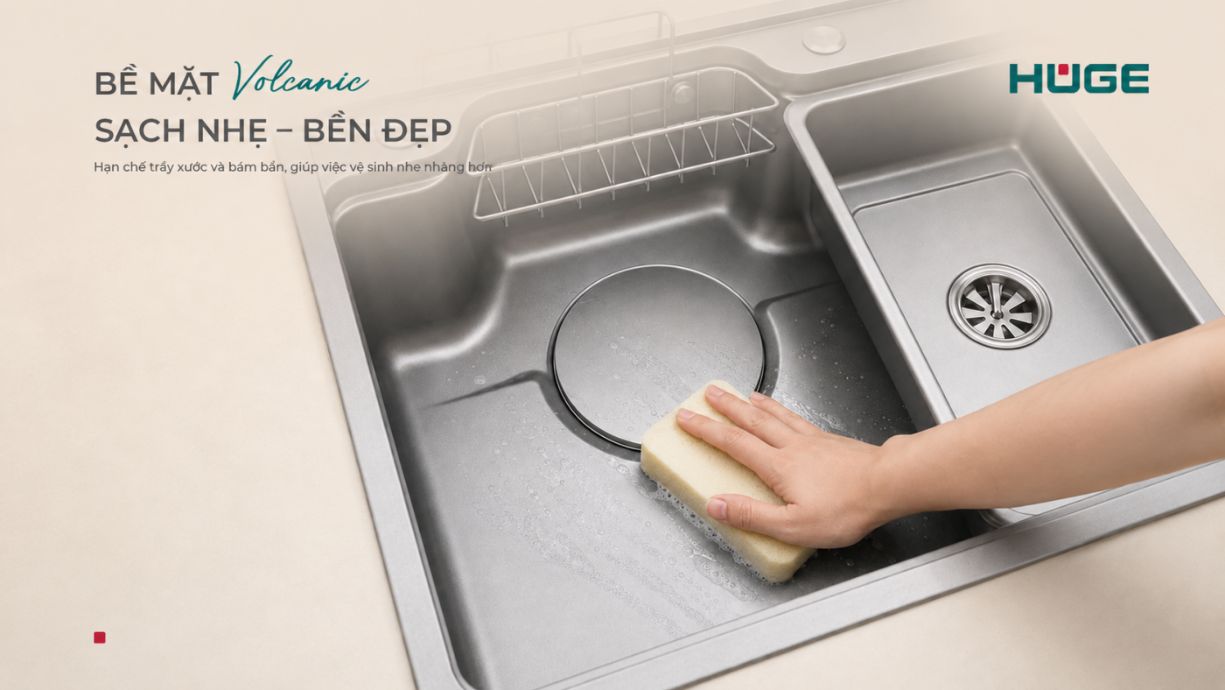 CHẬU RỬA CHÉN HUGE H‑KS6848‑LUX