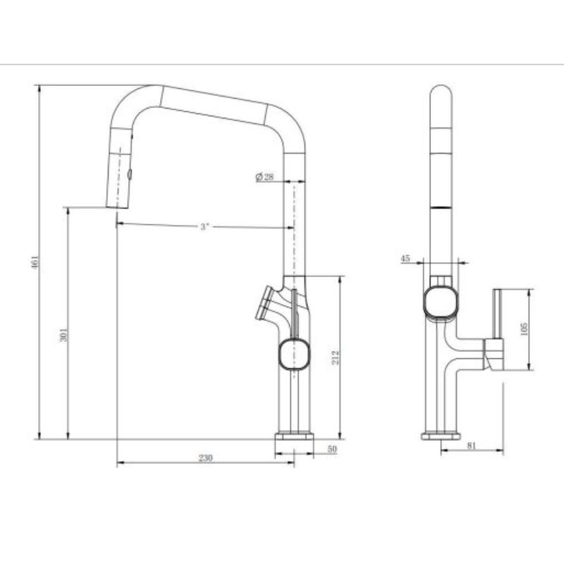 Vòi Rửa Chén HUGE H-V2611PS-PRO