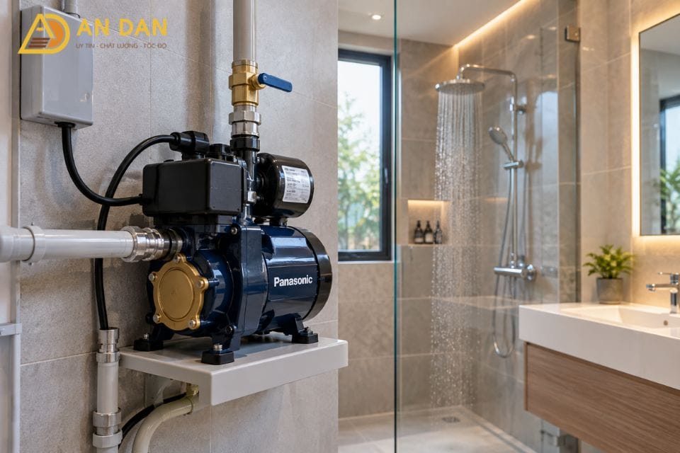 bơm tăng áp nước phòng tắm