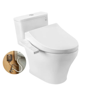 Bồn cầu điện tử TOTO MS857DW26#XW nắp rửa điện tử WASHLET dòng S1 TCF23661GAA