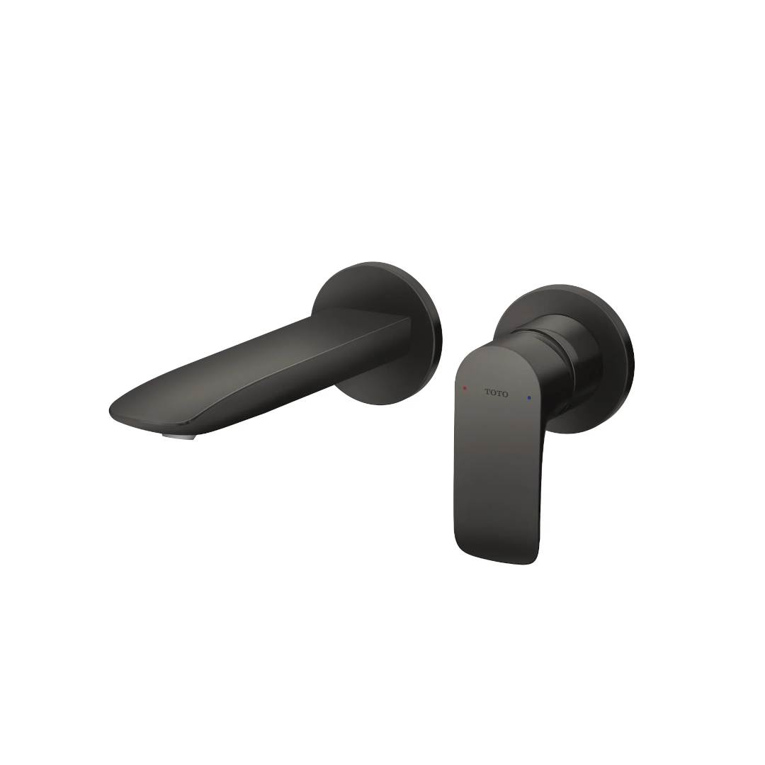 Vòi lavabo nóng lạnh gắn tường TOTO TLG04309BB#MBL màu đen mờ